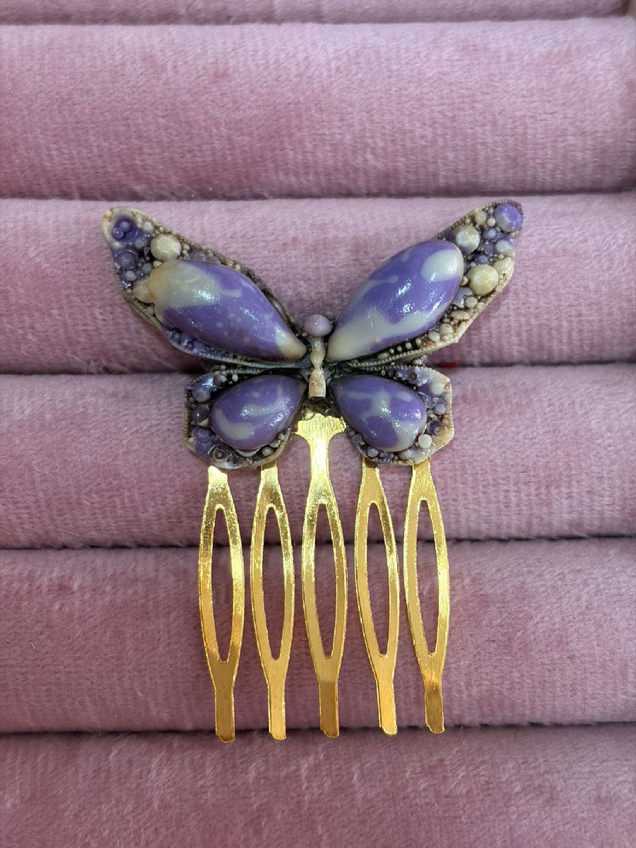 Peineta mariposa