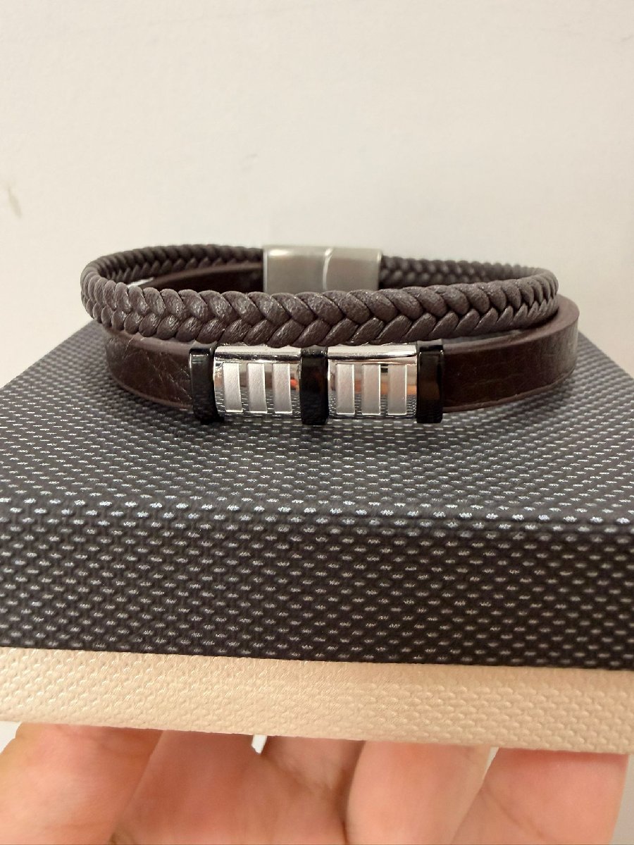 Pulsera piel Multicapa
