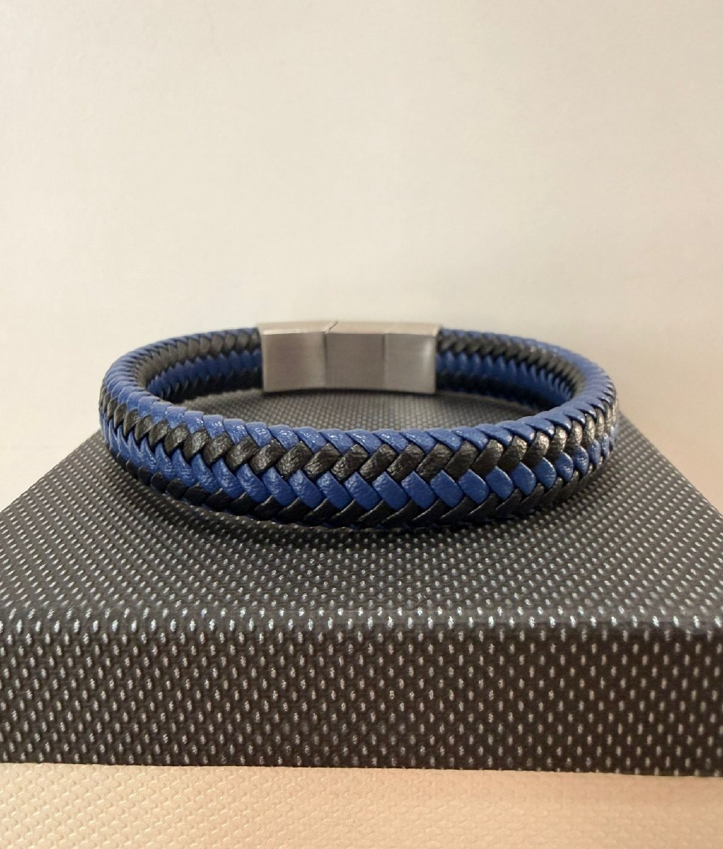 Pulsera piel trenzada
