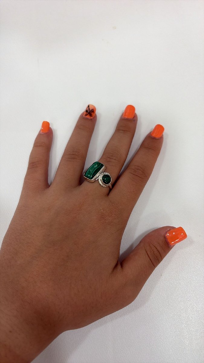 Anillo malaquita