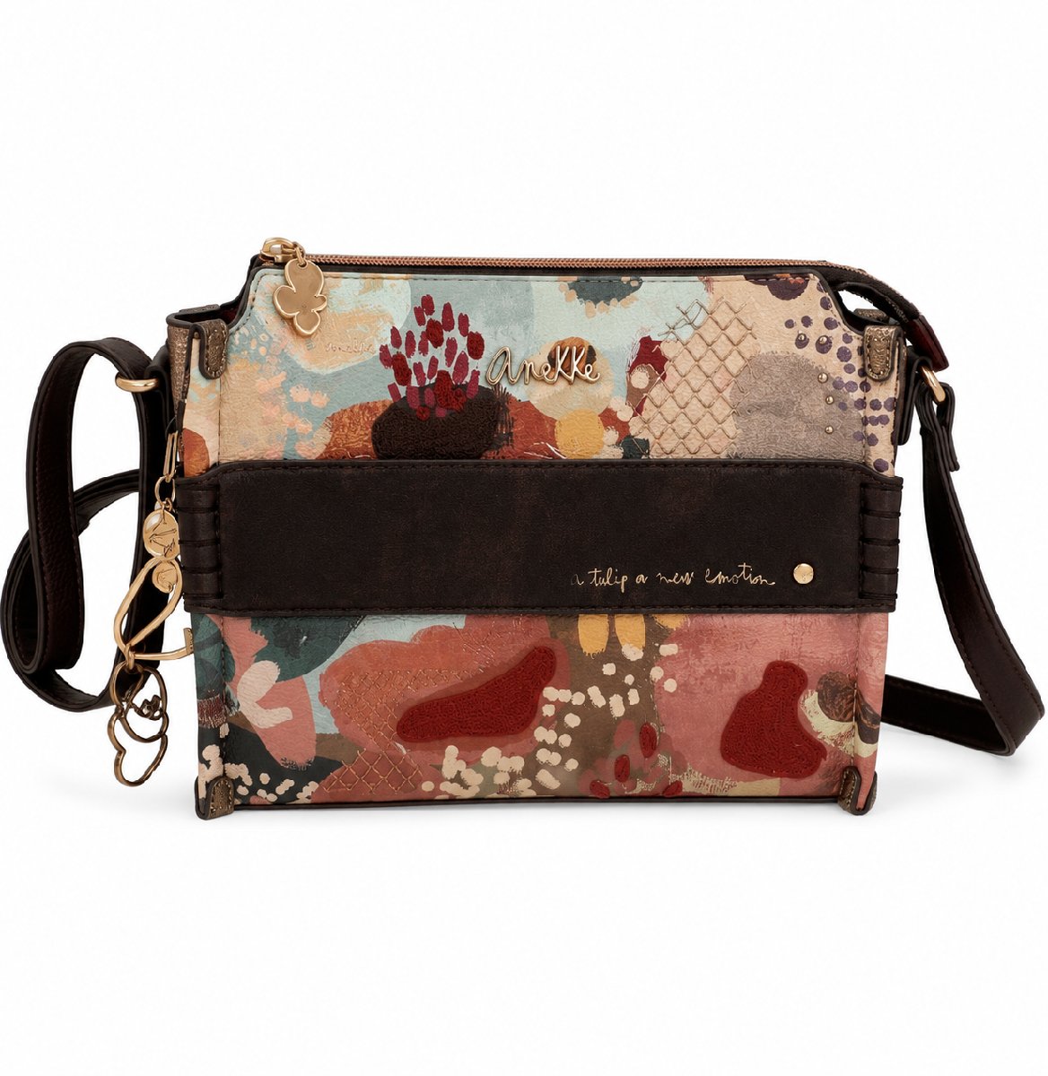 Bandolera cuadrada Blossom Multicolor Anekke